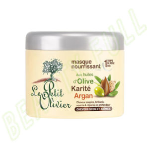 Masque-nourrissant-aux-Huiles-d'Olive,-Karité-et-Argan---Cheveux-Secs-et-Abîmés---300-ml